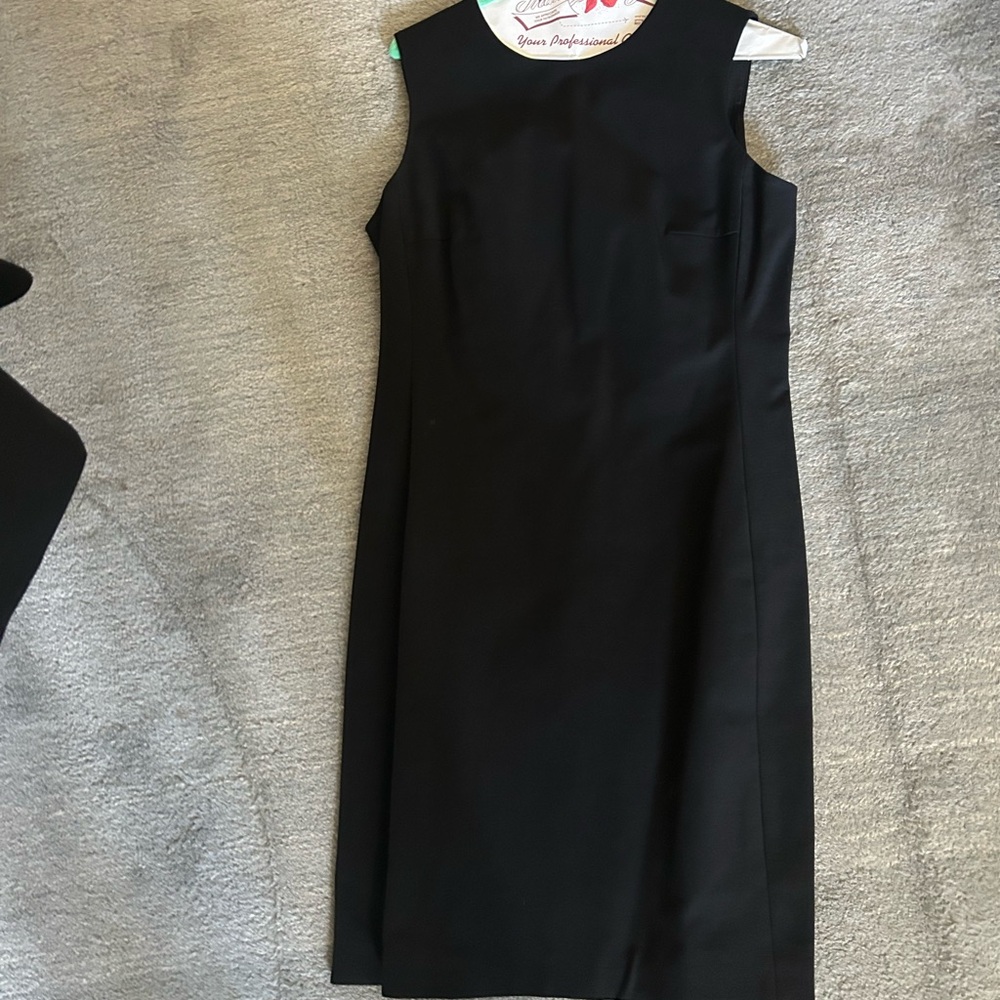 Theory Classic Black Midi Dress